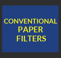 Conventional paper filters from 3 – 5 μm