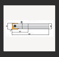CB CYF – Cylindrical Carbide Shank Holder, Flat